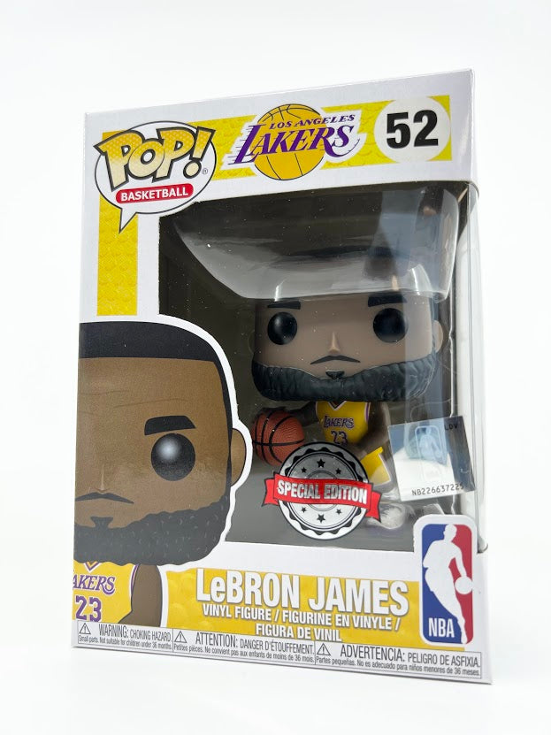 Funko Pop LeBron James Los Angeles Lakers #52 Yellow Jersey Footlocker  Exclusive