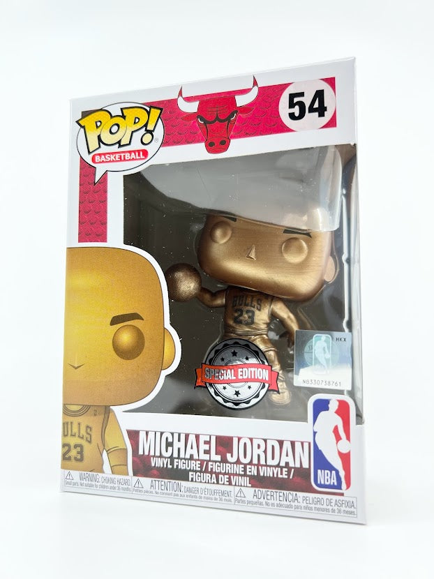 NBA Bulls Michael Jordan Funko Pop! Vinyl Figure #54 in Protector